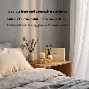 <span class=keywords><strong>Set</strong></span> Lilin Aromaterapi 4 Buah dengan Reed Diffuser, Wangi Tahan Lama, Kotak Hadiah, untuk Pernikahan, Pesta, Dekorasi Rumah, Tanpa Api - Product Image 4