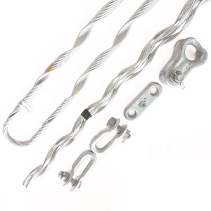 ADSS ABC ligne câble préformé <span class=keywords><strong>Double</strong></span> spirale armure Tension tiges hélicoïdales pince de Suspension - Product Image 5