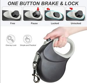 8M 50kg correa retráctil automática de nylon para perros cachorros viajes al aire libre caminar senderismo cuerda de tracción collares para mascotas para cómodo - Product Image 4