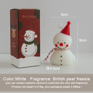 Christmas Ornaments Decorations Elk Snowman Scented <b>Candle</b> Fragrance Aromatherapy <b>Candles</b> for Home <b>Gifts</b> - Product Image 4