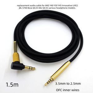 Câble audio de remplacement pour casques AKG Y40 Y50 Y45 Innovative LIVE2 JBL S700 <span class=keywords><strong>Bose</strong></span> <span class=keywords><strong>QC25</strong></span> OE2 QC35 - Product Image 1
