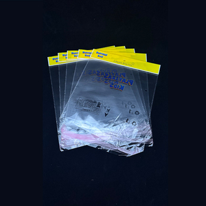 Biểu tượng tùy chỉnh in rõ ràng Poly nhựa tự dính giấy bóng kính khối tiêu đề thẻ OPP Túi cho khung ảnh hiển thị - Product Image 3