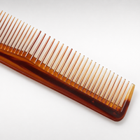 Sisir Saku Penata Rambut Portabel Anti-Statik Bergigi Halus & Lebar Dua Sisi, Motif Kura-Kura, Plastik, Sisir Rambut 2 Arah