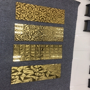 Altın döşeme sırlı tam altın yüzey oturma odası fayans dekor ev fayans 300x600 dekor seramik karo - Product Image 6