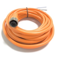 Kabel Ekstensi 20Cm IP67/IP68 Terminal Peralatan Listrik Pria Wanita Panjang Kawat 20Cm 3pin 4pin M12 Konektor Tahan Air