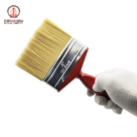 Ensemble de pinceaux de peinture murale en poils de vente directe du fabricant pinceau à manche en bois verni
