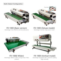 Machine de scellage automatique FR-1000 pour commandes en gros, pour fournisseurs d'équipements d'usines alimentaires, Scelleuse à bande