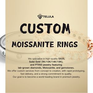 Anillo personalizado Claddagh de Plata de Ley 925 con moissanita y diamantes, joyería para cena con solitario helado - Product Image 4