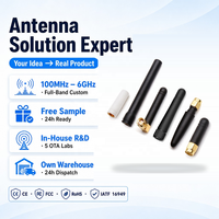 Antena Rubber Duck 6dBi High Gain 4G LTE Eksternal Kustomisasi ZKT dengan SMA Male untuk Router Gateway Nirkabel