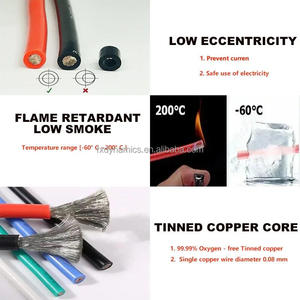 Chất lượng cao 14awg Silicone spool linh hoạt nhiệt độ cao awg14 bị mắc kẹt cáp đồng 600V <span class=keywords><strong>RC</strong></span> Drone ô tô pin cáp - Product Image 5