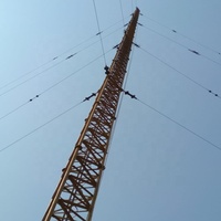 Tour d'antenne triangulaire en treillis métallique galvanisé pour éoliennes et télécommunications, 30M 60M 80M 90M 100M 120M, 3 poteaux