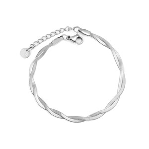 Pulsera de Cadena de Doble Capa con Diseño Geométrico, Chapada en Oro de 18k, Acero Inoxidable, Joyería de Moda Unisex - Product Image 5