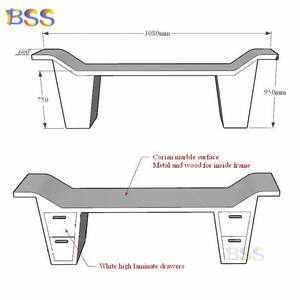 Akıllı tek ceo'su ofis masası fikir doktor danışma masa estetik beyaz ev ofis masası masa - Product Image 2