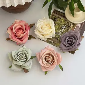 Nuevo diseño Retro dulce niñas Rosa horquillas elegante vestido de novia flor Clips sombreros accesorios para el cabello