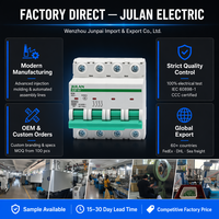 Interruptor Automático en Miniatura JLB7-80 1P 2P 3P 4P 6A-63A 230/400V 6kA Riel DIN AC MCB IEC60898-1 Protección Contra Sobrecarga y Cortocircuito