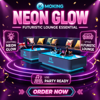 Coole Bar-Möbel/ Nachtclub/ KTV/ LED-Würfeltisch/ Shisha-Lounge-Möbel/ Sofa-Set/ Mittelstücke-Tisch