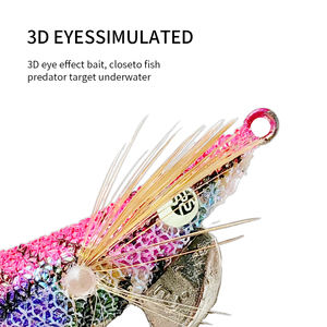 Jibionera <span class=keywords><strong>Yamashita</strong></span> de Diseño Japonés y Alta Visibilidad, <span class=keywords><strong>Señuelo</strong></span> Egi de ABS para Pulpo, Peces de Agua Dulce y Salmón para Pesca de Río - Product Image 3