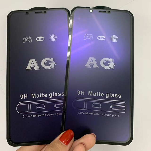 Anti Blue Ray AG Matte Tempered Glass for iPhone 14 Pro Max Mini 9H Anti UV/Glare/Shock/Fingerprint Screen Protector for 14max