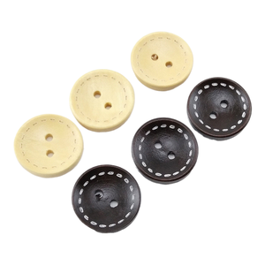 Buena calidad, dos ojos redondos, venta al por mayor, cuello de puño de madera Natural, abrigo de madera, gabardina, botones de camisa - Product Image 1