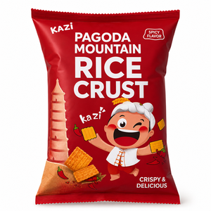 Croustilles de riz bio épicées, croustillantes, fines, cuites, saveur <span class=keywords><strong>montagne</strong></span>, format pagode, échantillon - Product Image 3