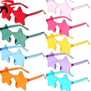 Lunettes <span class=keywords><strong>de</strong></span> soleil pentagramme personnalisées en forme d'étoile, tendance, pour fêtes et plage, cadeaux pour femmes et filles, vente en gros - Product Image 1