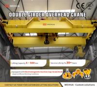 Grue à pont à double poutre WEIHUA 50t 85t 100t 500t avec treuil électrique robuste et chariot