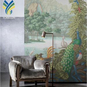 <span class=keywords><strong>Papier</strong></span> <span class=keywords><strong>peint</strong></span> mural en tissu non tissé <span class=keywords><strong>peint</strong></span> à la main <span class=keywords><strong>de</strong></span> style chinoiserie personnalisé, décoration intérieure <span class=keywords><strong>de</strong></span> la maison, chambre d'hôtel, bleu, <span class=keywords><strong>plume</strong></span> <span class=keywords><strong>de</strong></span> <span class=keywords><strong>paon</strong></span> 3D - Product Image 2