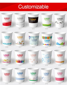 Gobelets en papier biodégradables personnalisés avec logo, écologiques, à paroi simple, de qualité alimentaire, pour café, en papier kraft de couleur variable, vente en gros - Product Image 4