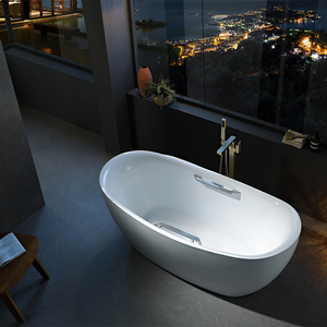 Baignoire autoportante en acrylique blanc CUPC, vente en gros d'usine - Product Image 1