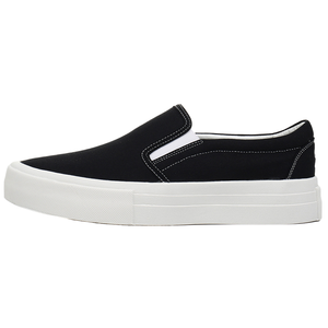 Zapatillas Deportivas de Lona Blancas y Negras Estilo Slip-On OEM para <span class=keywords><strong>Hombre</strong></span> y Mujer - Product Image 1