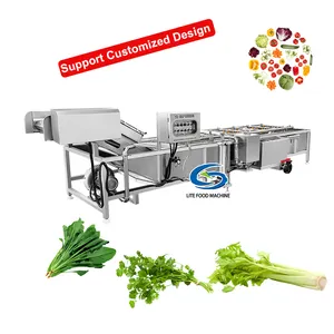 Industrial Vegetable Chives Cleaning Celery Washer Bitter Leaf Washing Machine