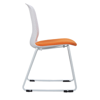 Chaise PP de bureau en résine sans bras, pour loisirs, base fixe, réunion, loisirs,