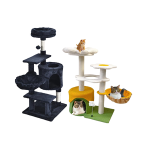 KWOJU 36-inch binnenkattenboom met meerdere niveaus, verwijderbaar bloembak, pluche kattencondo, gezellig hangmat, activiteitenbal speelgoed voor kittens - Product Image 6