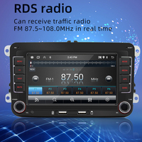 Autoradio Android 10 7 pouces pour Volkswagen avec CarPlay filaire, Android Auto, navigation GPS, radio FM AM, écran tactile, lecteur multimédia