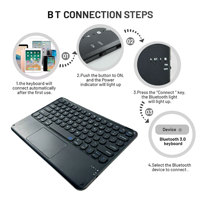 Nouveau clavier sans fil universel Tasso CK005 pour tablette 12,9 pouces en plastique, interrupteur à ciseaux, USB 3.0, pavé tactile, rétroéclairage RVB, iPad/iPhone/PC