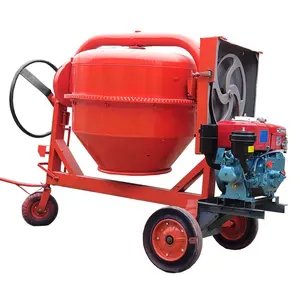 Diesel Of Benzine Motor Beton Mixers Machines Mini Uit Vietnam Drum Capaciteit 250 350 450 Liter Elektrische Motor 220V