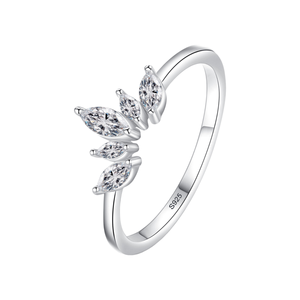 Ada Jewelry Anillos De Joyería De Moda S925 Argent Sterling Coupe Ovale Zircons 3A Bague Design Couronne - Product Image 1