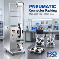 Machine d'emballage pneumatique à alimentation manuelle, équipement de scellage de sachets haute vitesse pour l'emballage de petites pièces et de matériel irrégulier