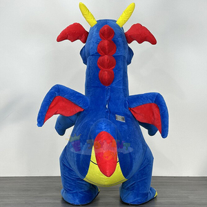 Costume de mascotte gonflable de dragon volant bleu, cosplay d'anime, costume de personnage de dessin animé en peluche pour adultes - Product Image 4