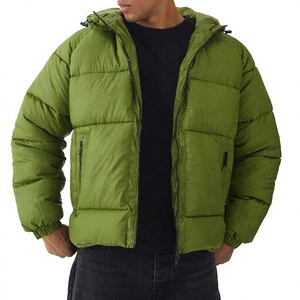 Custom Hot Selling Warm Men's Winter Outerwear Plus Size Puffer Jacket High Neck Mens Jackets <b>Coats</b> for Men - Product Image 1