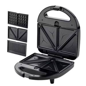 364185 CE/CETL 110V 220V Utilidades 750W Negro Tostadora, Sandwichera y Grill 3 en 1 con Placas Removibles Eléctrica - Product Image 1