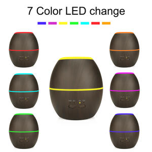 Difusor de Aroma con Acabado Madera, Mini Humidificador de 0.5L, Tipo Niebla, para Hogar/Escritorio, con Función de Temporizador, Acabado Madera Clara - Product Image 4