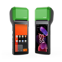 PDA Android 13 POS de 5,5 pulgadas con sistema Android inalámbrico BT y Wifi con impresora térmica incorporada y escáner de código de barras de fábrica