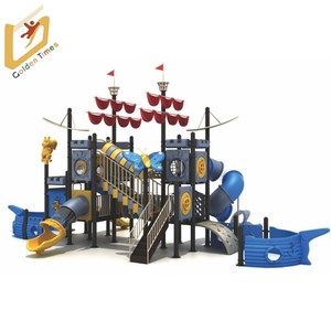 Toboggan en plastique personnalisé pour enfants Bateau pirate en plastique Série Aire de jeux - Product Image 1