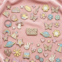 Produsen Cina Pin Enamel Keras Kustom |   Lencana Logam dengan Kartu Kertas |   Desain Lucu Lapisan Emas Antik Modern Grosir
