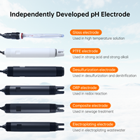 Sonde de pH industrielle haute précision en PTFE, sortie 4-20mA RS485, plage 0-14 pH, pour la surveillance de l'eau et l'utilisation industrielle