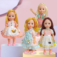 Poupée populaire jouet filles jouant maison Simulation poupée habillage ensemble jouet boîte-cadeau ensemble de poupée