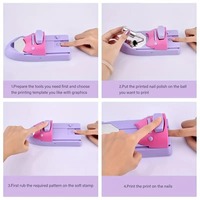 Imprimante à ongles portable multifonction ZHI JIA DIY en ABS, outils d'impression pour salon de manucure