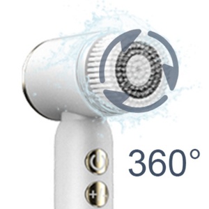 Brosse nettoyante électrique pour le visage à 6 têtes, chauffante et rafraîchissante, pour un nettoyage facial en profondeur, étanche, exfoliante et rotative - Product Image 6