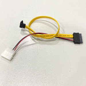 Câble Y KAICAP SAFFYL313 SATA 7+6 broches vers LP2, 1,8 m, gaine PVC, blindage feuille, 24-30AWG TC/BC/CCS pour disque dur d'ordinateur et carte mère - Product Image 4
